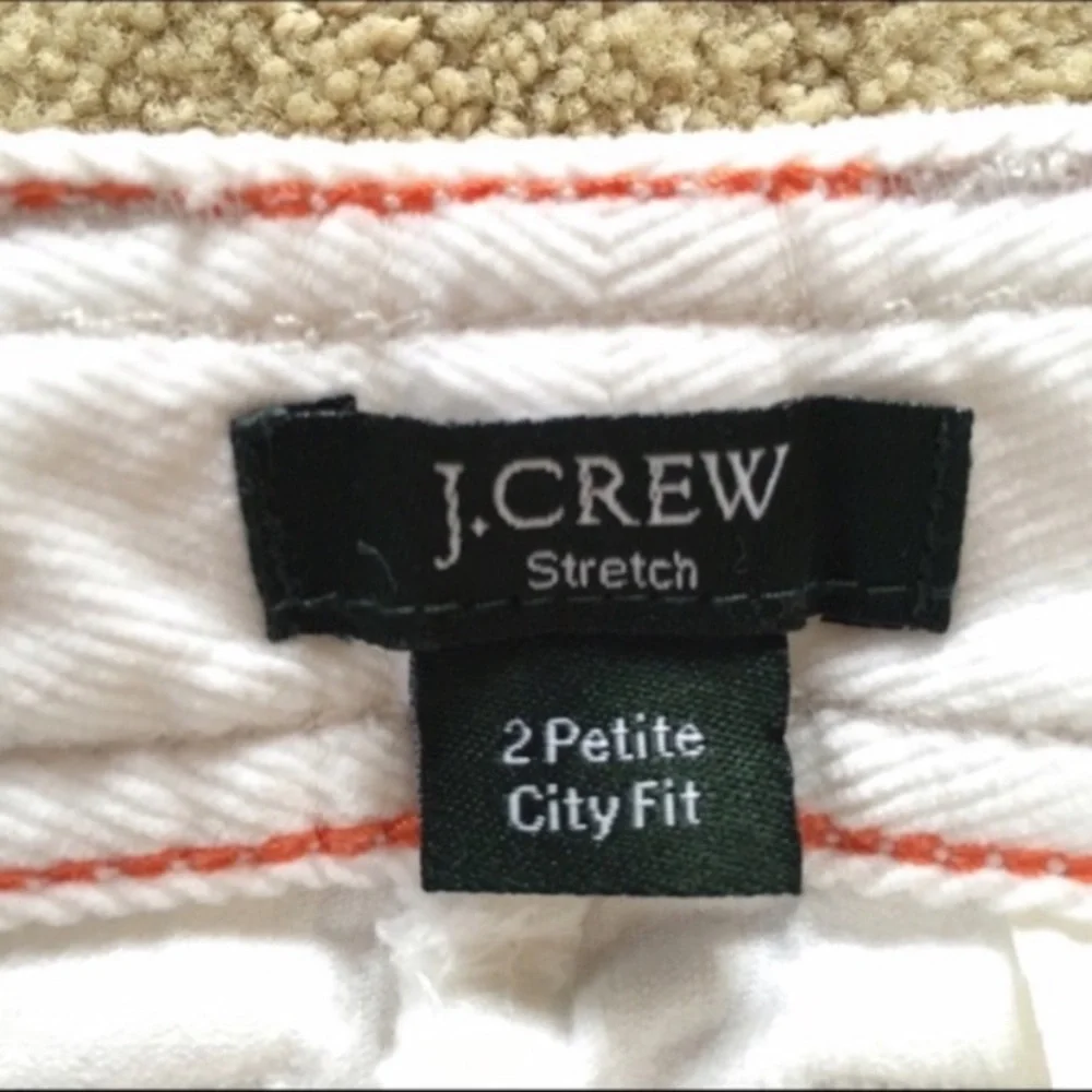 J.crew stretch white women’s cords size 2 petite